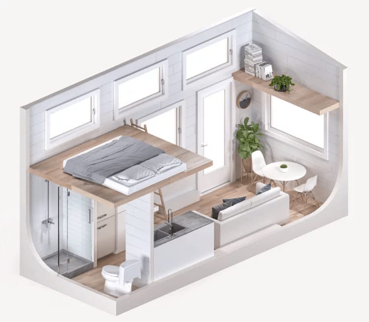 The Element tiny house plan