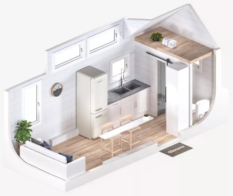 Tiny Retirement tiny house plan